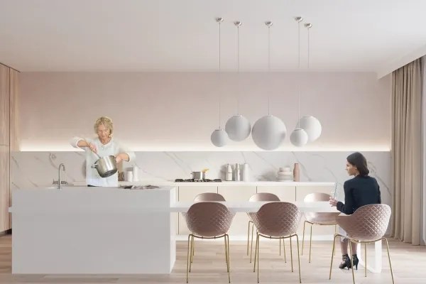 Sollux SL.0264 - Pendul UGO pe cablu, 1xE27/15W/230V, diametru 30 cm, alb