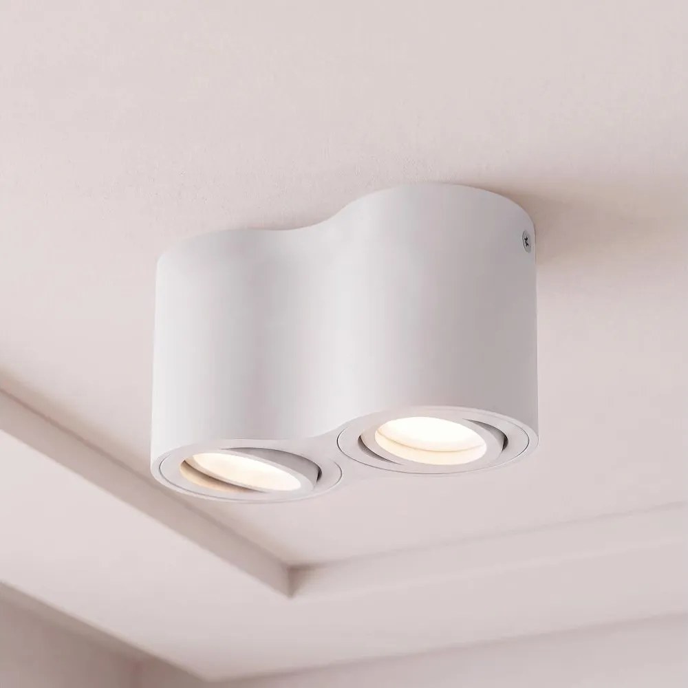Brilagi - Lampă spot MIA DOUBLE 2xGU10/30W/230V albă