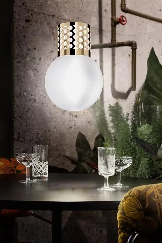 Lustra design Glam Retro realizata manual Atmosfera Gold