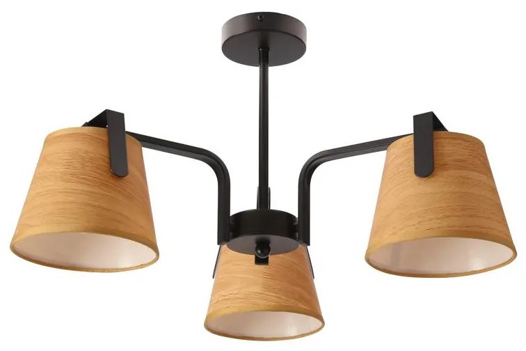 Lustră pe tijă AMBERG 3xE14/40W/230V maro