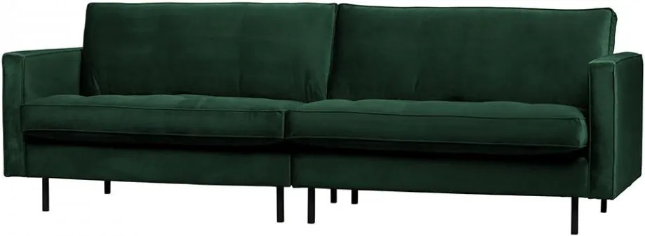 Canapea verde padure din catifea pentru 3 persoane Rodeo Classic
