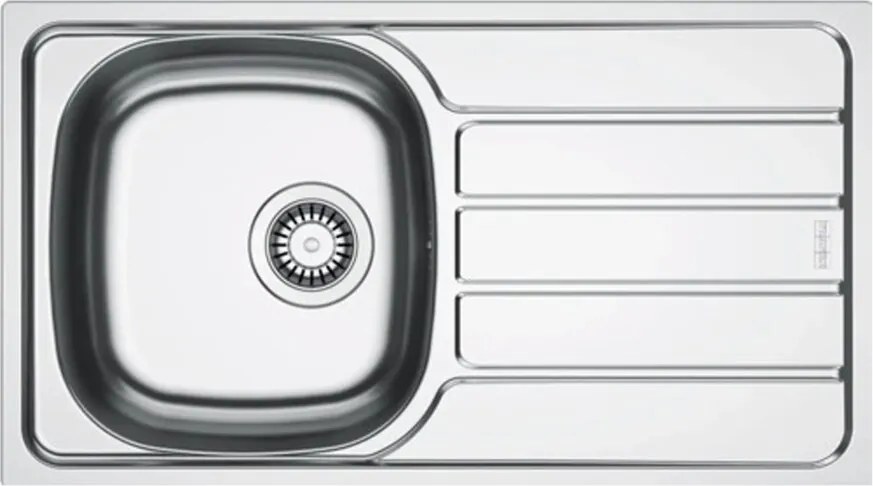 Chiuveta bucatarie inox Franke Spark 78x43.5 cm cu 1 cuva cu picurator dreapta finisaj lucios