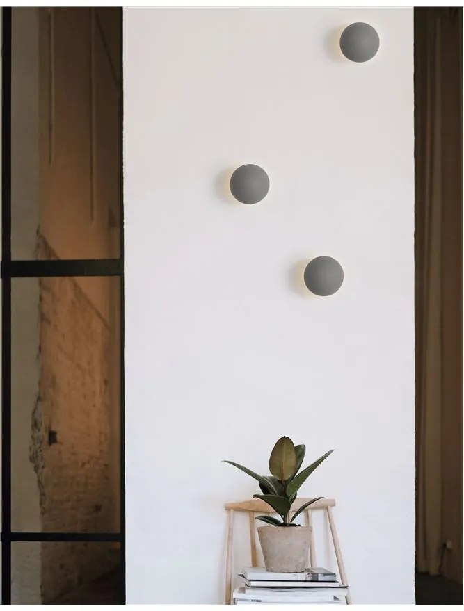 Aplica LED de perete design modern NETUNE, beton gri NVL-9831051