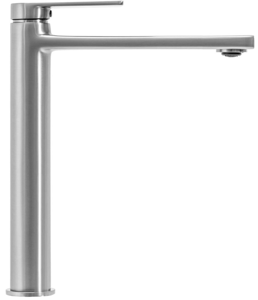 Baterie pentru baie Rea Verso Nichel Brush INOX high