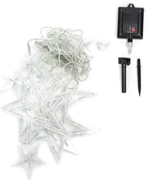 Aigostar - Instalație luminoasă solară LED RGBY, 120 LED/8 funcții, 3 x 0,6 m, 500 mAh, IP65