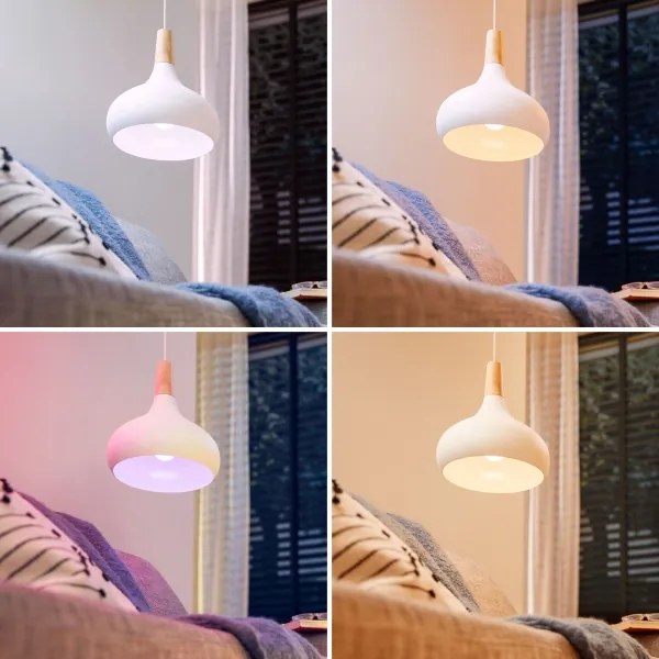 Set de 4 becuri LED RGB dimabile Philips SMART C37 E14/4,9W/230V 2200-6500K