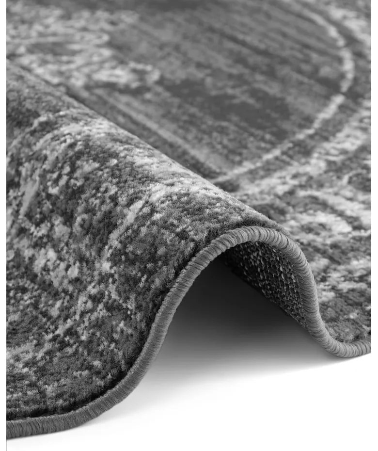 Covor gri rotund ø 160 cm Gloria Lydia – Hanse Home