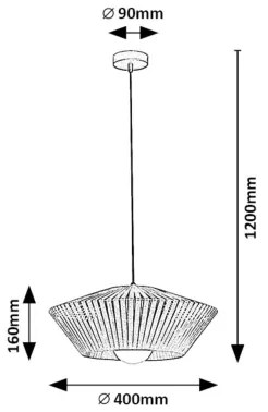 Lustră pe cablu Rabalux 72150 MEDUZA 1xE27/6W/230V