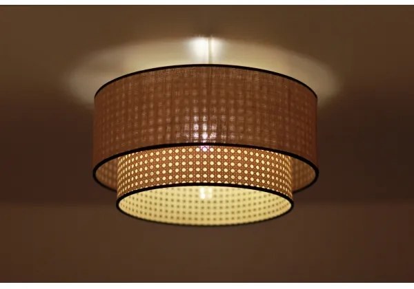 Plafonieră Duolla BOHO 1xE27/15W/230V d. 45 cm bej/ratan