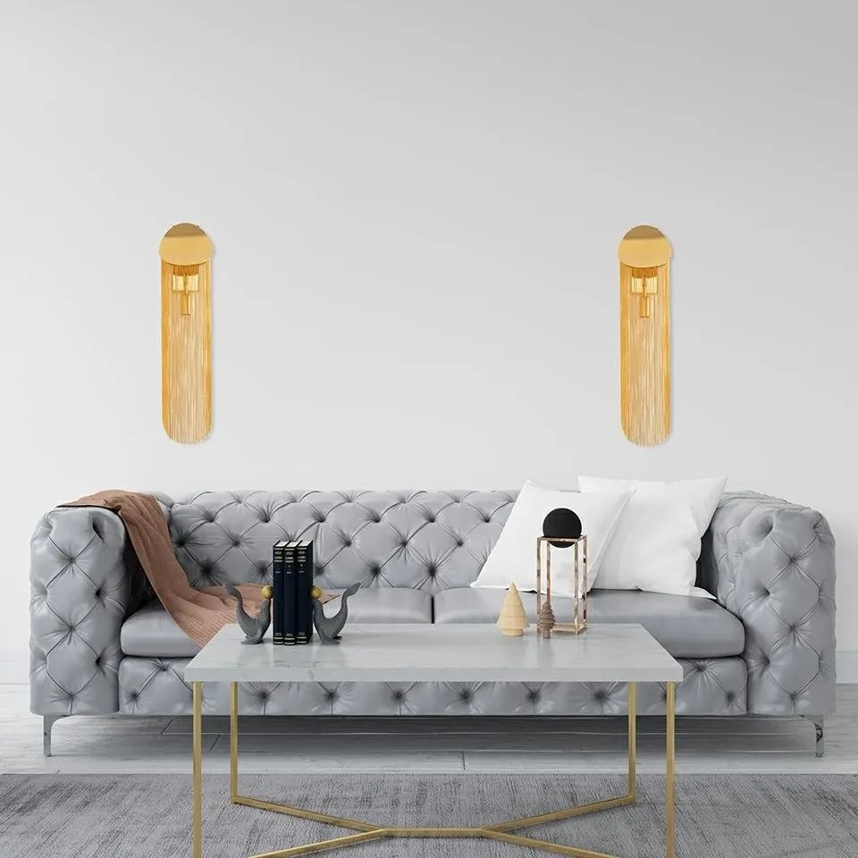 Aplica de perete design modern Chains WL auriu