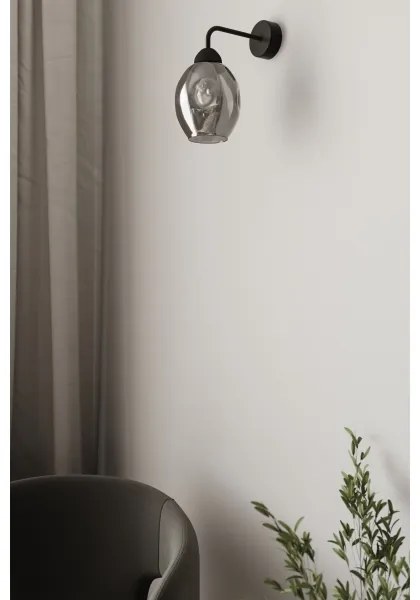 Lampă de perete FILLAN 1xE27/60W/230V neagră Sollux SL.1143