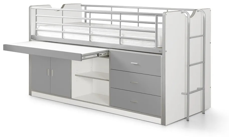 BONNY 95 CANAPEA EXTENSIBILĂ 90 X 200 CM ARGINTIU