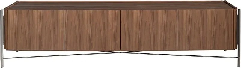 Comoda TV moderna design LUX Walnut and Black