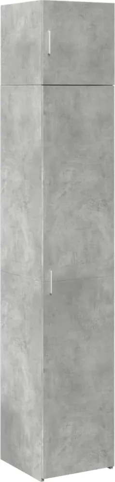 vidaXL Dulap depozitare slim gri beton 40x42,5x225 cm lemn prelucrat