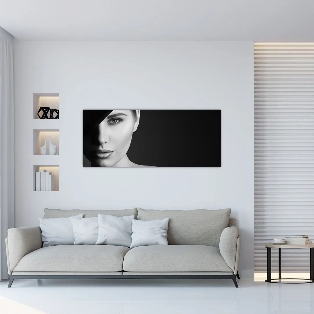 Tablou - Portretul femeii cu pălărie (120x50 cm)