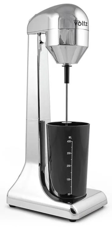 Mixer frappe Oliver Voltz OV51163D, 100W, 2 viteze, Metal, Crom/Negru