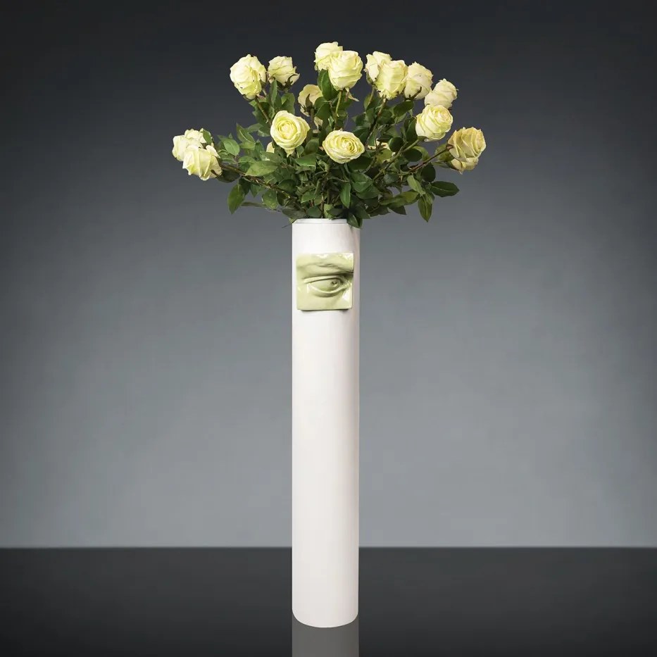 Aranjament floral mare CYLINDER DAVID EYE WITH ROSES