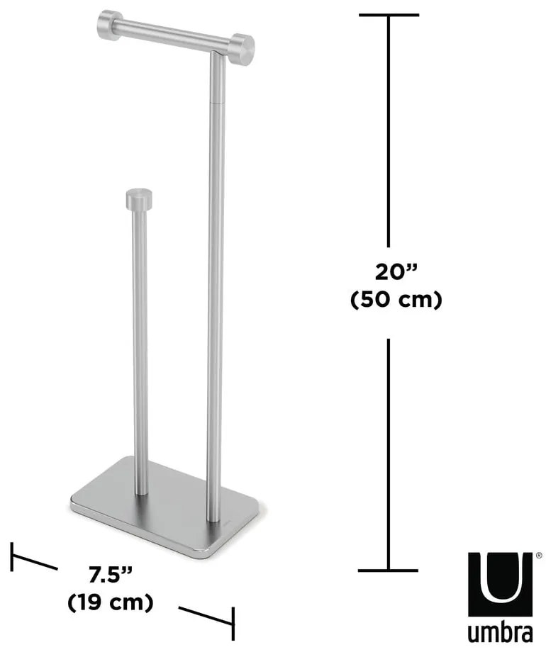 Suport pentru hârtie igienică din oțel Cappa – Umbra