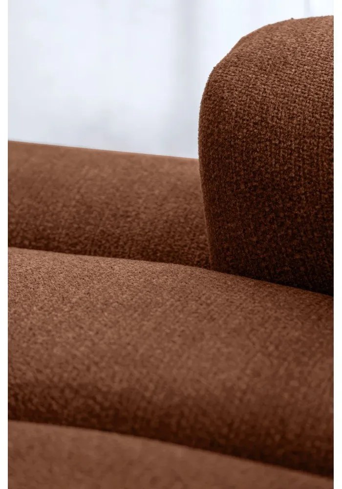 Colțar teracotă (cu colț pe partea stângă/cu șezlong) Shell – Miuform