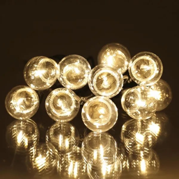 Retlux- Ghirlandă decorativă LED pentru exterior GIRLANDA G45 10xE27/230V 8m IP44 alb cald