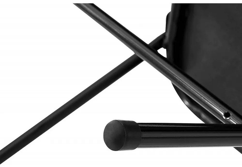 Scaun pliabil pentru living, bucatarie si camping HouseXL™ Black Folding Chair 2900, Dimensiuni 46X47X98 cm, Sezut moale, Design ergonomic, Picioare