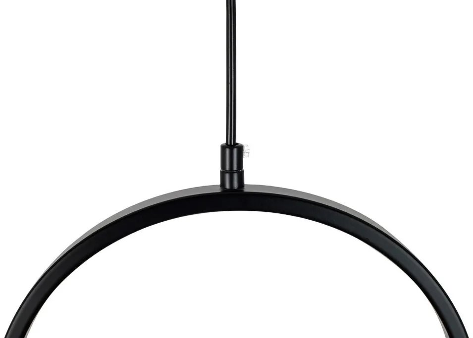 Lustra suspendata LED design minimalist SPINER 19 negru