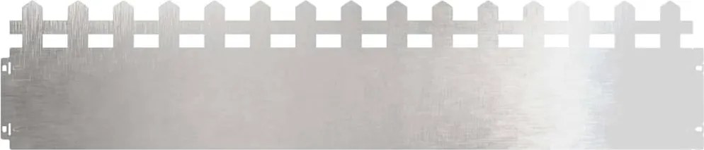 vidaXL Borduri pentru gazon 30 pcs Argintiu 103 x 0,05 x 22 cm