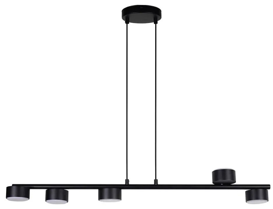 Lustră pe cablu PUNTO 5xGX53/12W/230V negru