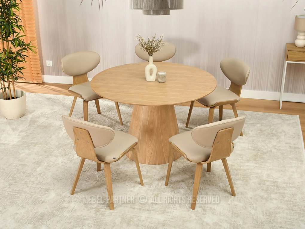 Scaun Juliana (bej + stejar). 1111085