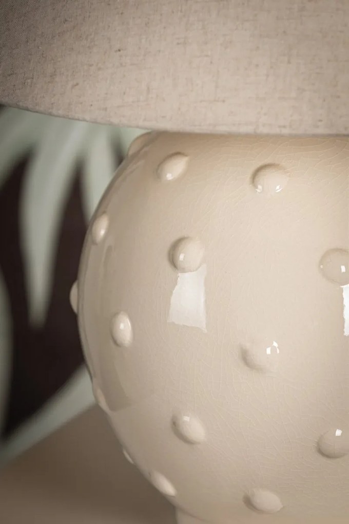 Veioza LUX, Ceramica Ivory, Tesatura In, ANNABELLE