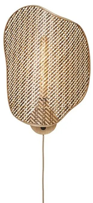 Aplica de perete Eco, Bambus, Kinabalu, natural/maro