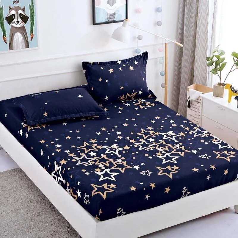 Lenjerie de pat 3 cu elastic 100% bumbac - a751 de la Onesleep