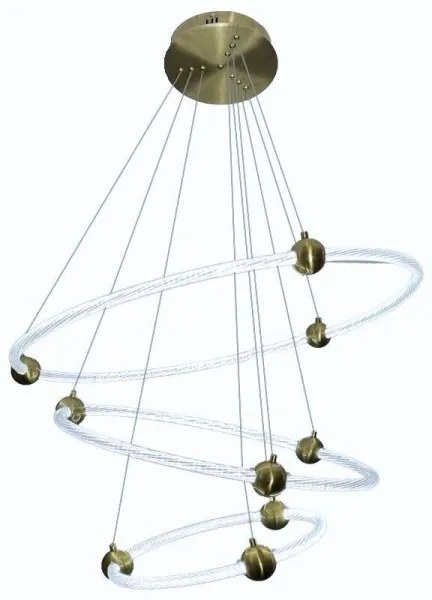 Lustră LED dimabilă pe cablu LED/45W/230V 3000-6500K + telecomandă