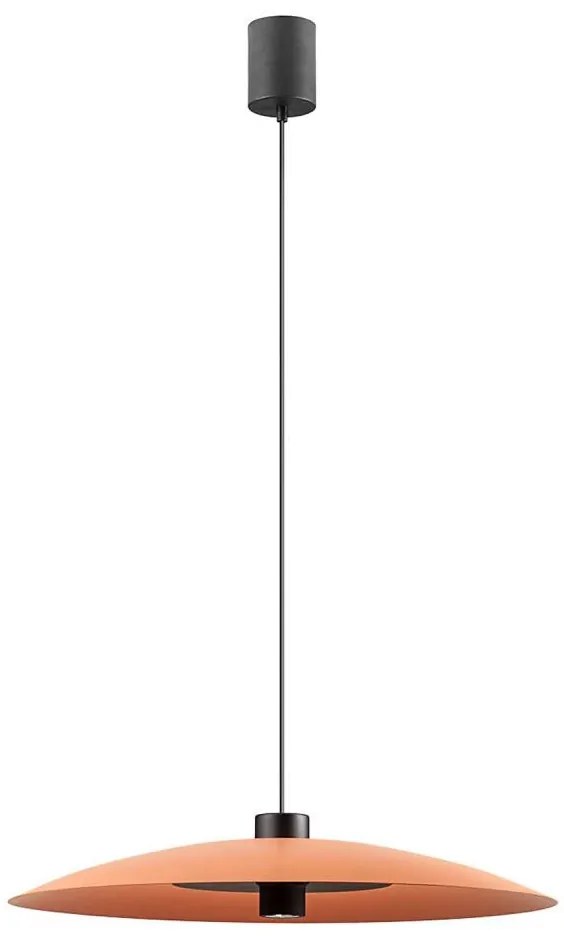 Redo 01-3020-LED LARS lustră suspendată pe cablu, LED/14W/230V + LED/10W, Ø60 cm, CRI90, portocalie