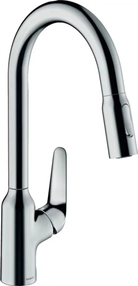 Baterie bucatarie cu dus extractibil Hansgrohe Focus M42 220 cu 2 jeturi