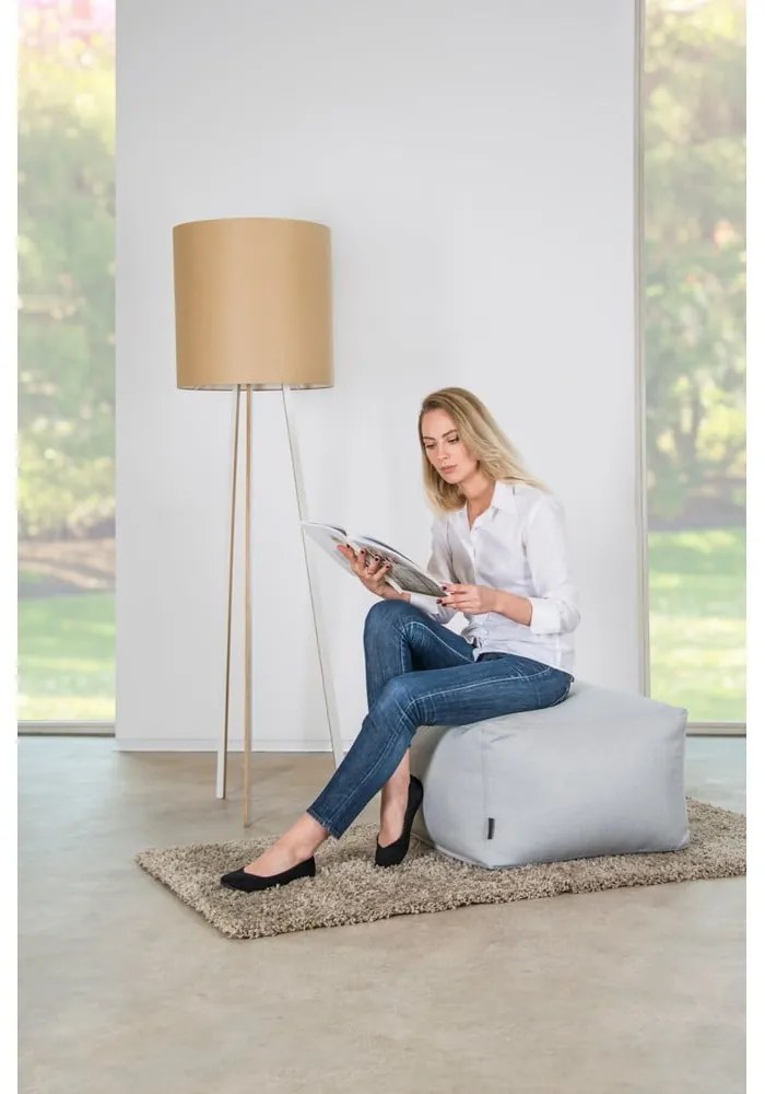 Fotoliu bean bag gri deschis Softbox MooG – SLOWDOWN