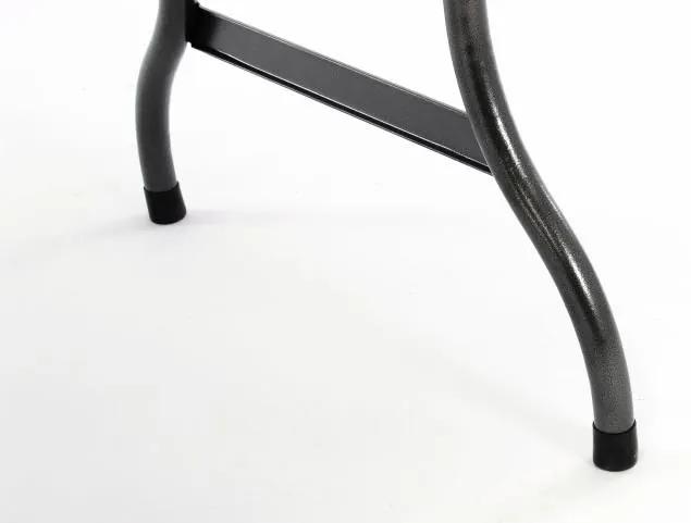Masă de grădină rabatabilă în design din ratan-negru180x75cm