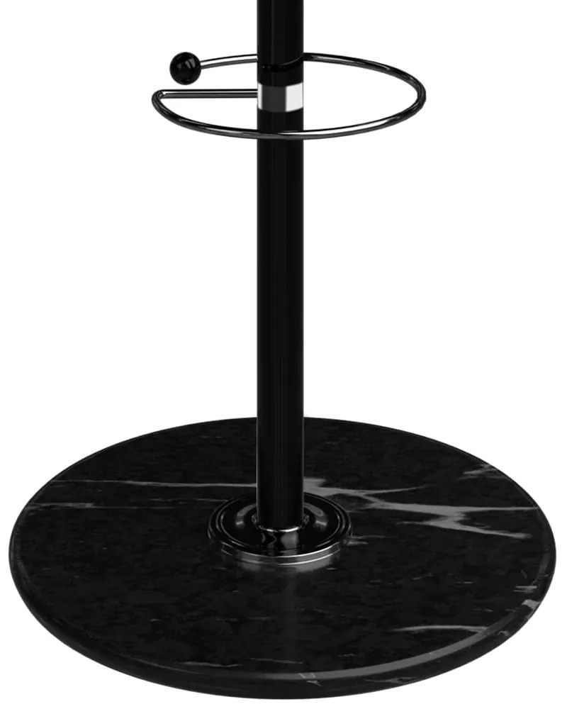 Cuier de podea TENZY cu bază din marmură, 37x173cm, negru Casaria