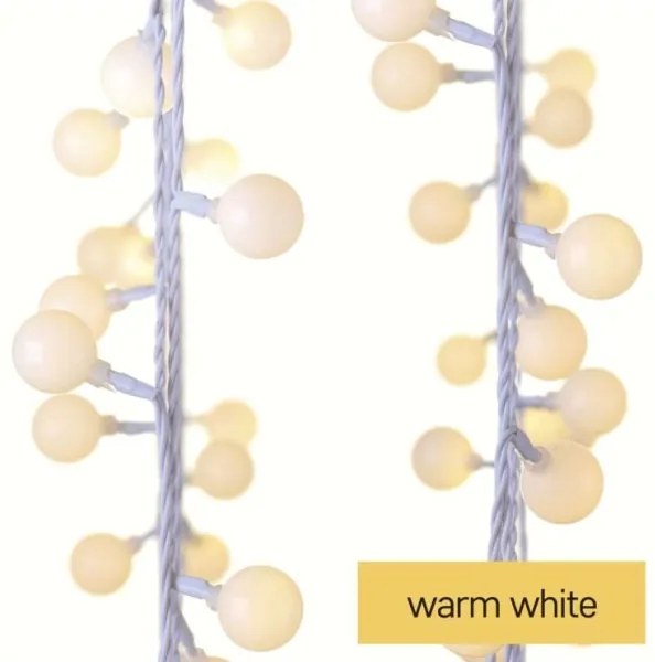 Instalație LED de Crăciun de exterior 40xLED/9m IP44 alb cald