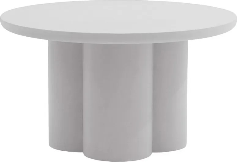 Măsuță de cafea rotundă Cylindus 80 cm - gri deschis