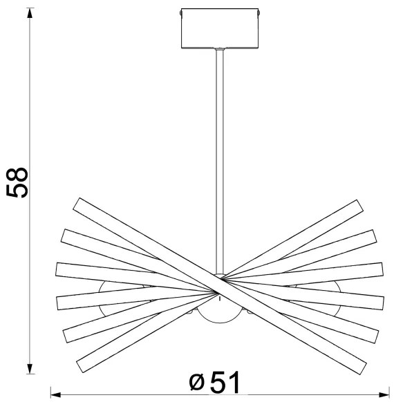 Lustră pe tijă SPARKLE 4xE27/15W/230V bej