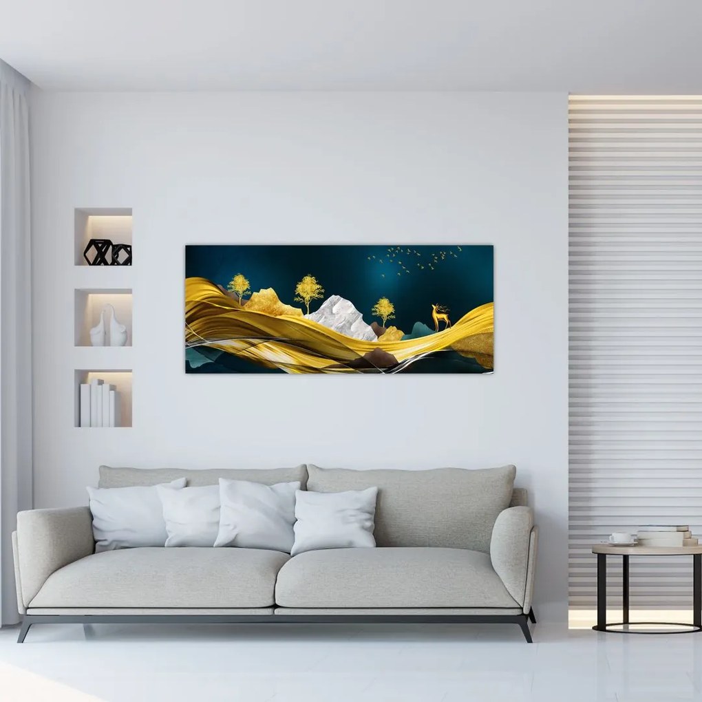 Tablou - Peisaj, cerb (120x50 cm)