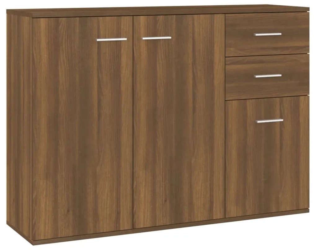 815398 vidaXL Servantă, stejar maro, 105x30x75 cm, lemn compozit