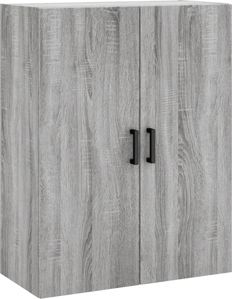 vidaXL Dulap montat pe perete, gri sonoma, 69,5x34x90 cm