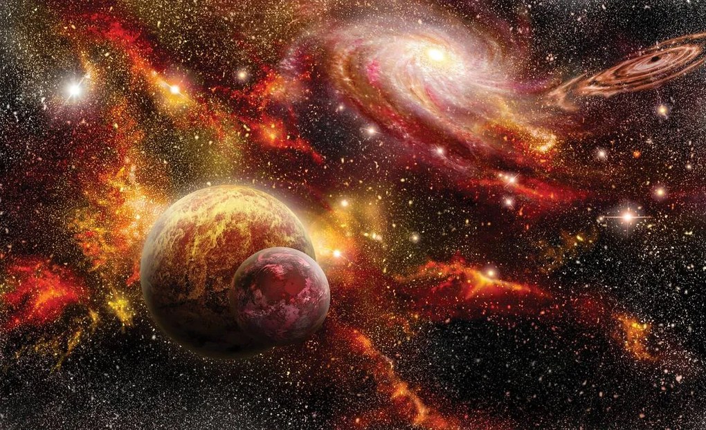 Fototapet - Cosmos colorat (254x184 cm)