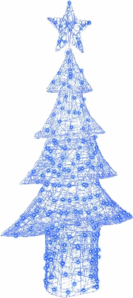 vidaXL Brad de Crăciun cu 240 LED albastru 180 cm Acril