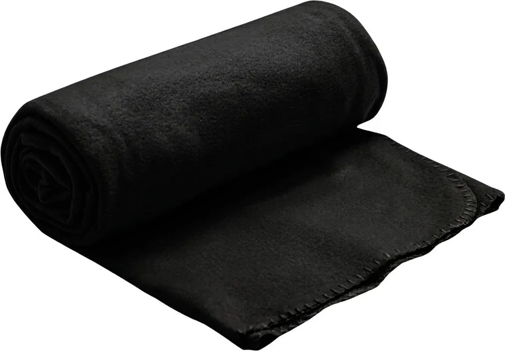 Patura din fleece FLEORA, neagra Dimensiune: 200 x 220 cm