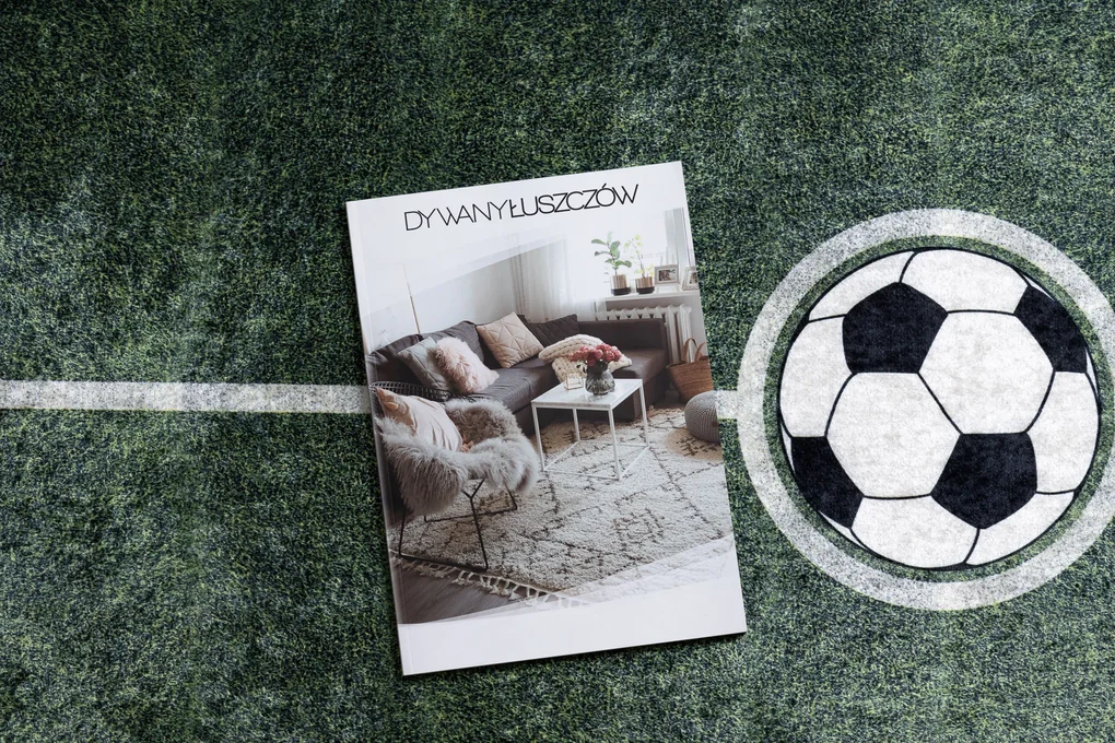 BAMBINO 2138 covor lavabil Teren, fotbal pentru copii anti-alunecare - verde