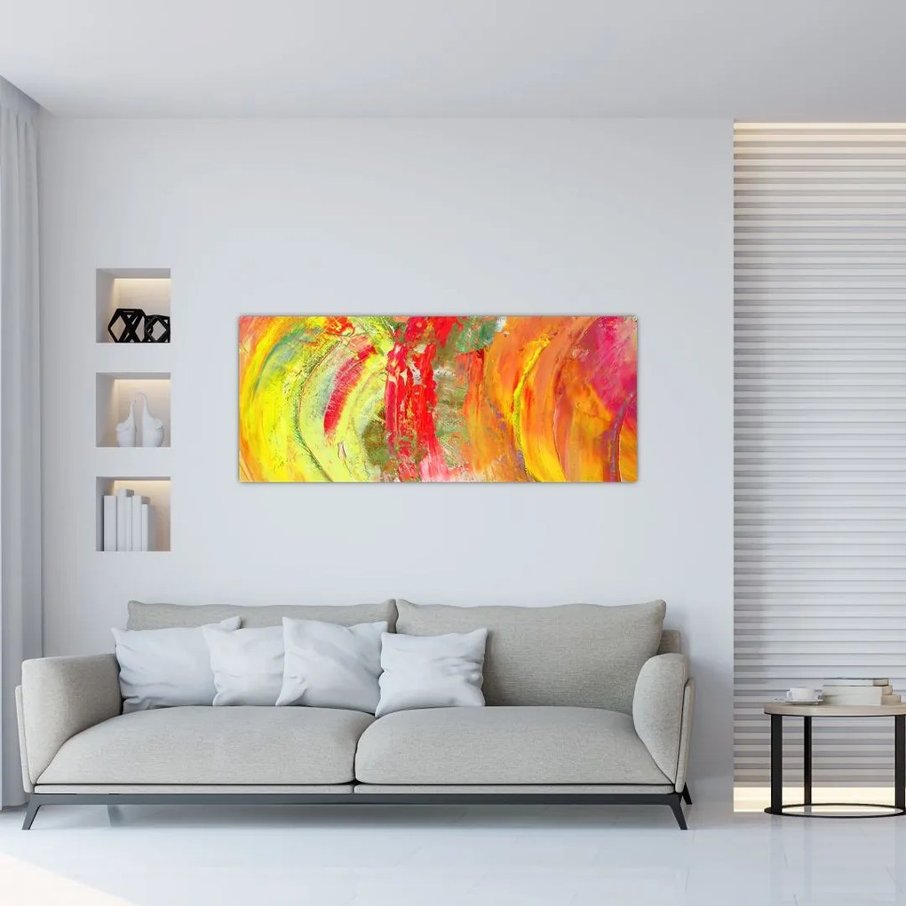 Tablou cu abstracție- pictura (120x50 cm), în 40 de alte dimensiuni noi