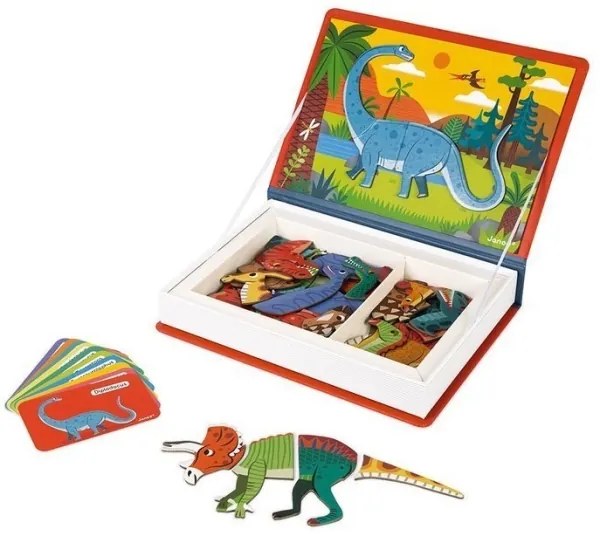 Janod - Set interactiv magnetic MAGNETIBOOK dinozauri